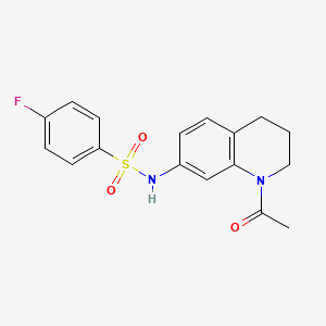 N-(1-acetyl-3,4-dihydro-2H-quinolin-7-yl)-4-fluorobenzenesulfonamide