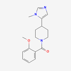 molecular formula C17H21N3O2 B2543451 (2-Methoxyphenyl)-[4-(3-methylimidazol-4-yl)piperidin-1-yl]methanone CAS No. 2310101-46-1