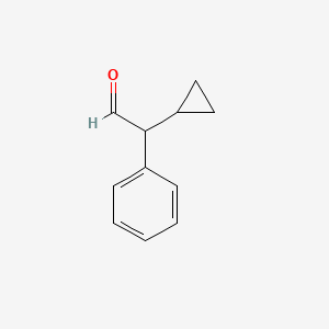 molecular formula C11H12O B2543456 2-Cyclopropyl-2-phenylacetaldehyde CAS No. 16282-50-1
