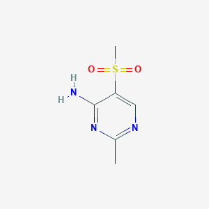 molecular formula C6H9N3O2S B2543461 2-Methyl-5-(methylsulfonyl)pyrimidin-4-amine CAS No. 887350-80-3