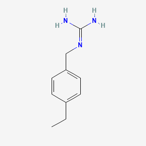 molecular formula C10H15N3 B2543467 1-(4-Ethylbenzyl)guanidine CAS No. 1368936-41-7