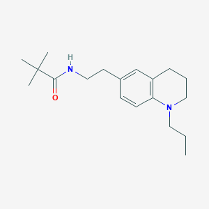 molecular formula C19H30N2O B2543469 N-(2-(1-Propyl-1,2,3,4-tetrahydrochinolin-6-yl)ethyl)pivalamid CAS No. 955592-10-6