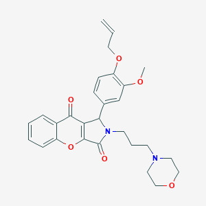 molecular formula C28H30N2O6 B254347 1-[4-(Allyloxy)-3-methoxyphenyl]-2-(3-morpholin-4-ylpropyl)-1,2-dihydrochromeno[2,3-c]pyrrole-3,9-dione 