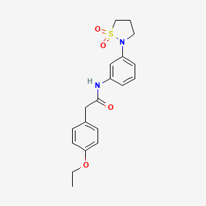 N-(3-(1,1-dioxidoisothiazolidin-2-yl)phenyl)-2-(4-ethoxyphenyl)acetamide