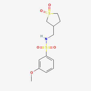 N-((1,1-dioxidotetrahydrothiophen-3-yl)methyl)-3-methoxybenzenesulfonamide