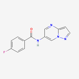 4-fluoro-N-(pyrazolo[1,5-a]pyrimidin-6-yl)benzamide