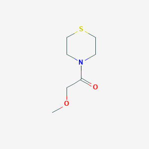 molecular formula C7H13NO2S B2543498 2-Methoxy-1-thiomorpholinoethanone CAS No. 1343325-75-6