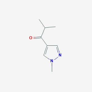 molecular formula C8H12N2O B2543503 2-methyl-1-(1-methyl-1H-pyrazol-4-yl)propan-1-one CAS No. 1152818-90-0