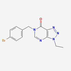 molecular formula C13H12BrN5O B2543509 6-(4-bromobenzyl)-3-ethyl-3H-[1,2,3]triazolo[4,5-d]pyrimidin-7(6H)-one CAS No. 1058433-24-1