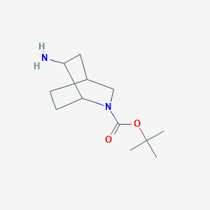 molecular formula C12H22N2O2 B2543513 Tert-butyl 6-amino-2-azabicyclo[2.2.2]octane-2-carboxylate CAS No. 1357352-04-5