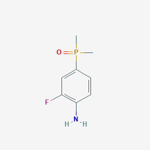molecular formula C8H11FNOP B2543519 4-(Dimethylphosphoryl)-2-fluoroaniline CAS No. 1197956-35-6