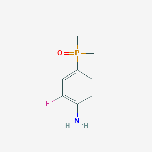 molecular formula C8H11FNOP B2543519 (4-氨基-3-氟苯基)二甲基膦氧化物 CAS No. 1197956-35-6