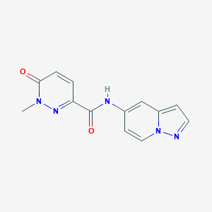 1-methyl-6-oxo-N-(pyrazolo[1,5-a]pyridin-5-yl)-1,6-dihydropyridazine-3-carboxamide