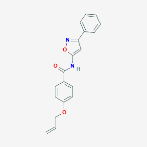 molecular formula C19H16N2O3 B254354 4-(allyloxy)-N-(3-phenylisoxazol-5-yl)benzamide 