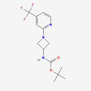 Tert-butyl N-[1-[4-(trifluoromethyl)pyridin-2-yl]azetidin-3-yl]carbamate