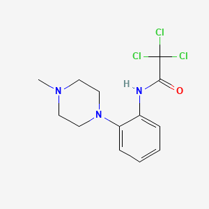 2,2,2-trichloro-N-[2-(4-methylpiperazin-1-yl)phenyl]acetamide