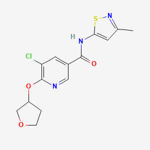 5-chloro-N-(3-methylisothiazol-5-yl)-6-((tetrahydrofuran-3-yl)oxy)nicotinamide