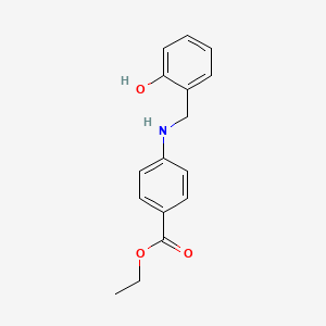 B2543560 Ethyl 4-[(2-hydroxybenzyl)amino]benzoate CAS No. 199190-52-8