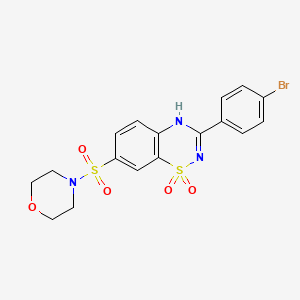 3-(4-bromophenyl)-7-(morpholinosulfonyl)-2H-benzo[e][1,2,4]thiadiazine 1,1-dioxide