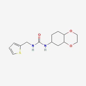 1-(Octahydrobenzo[b][1,4]dioxin-6-yl)-3-(thiophen-2-ylmethyl)urea