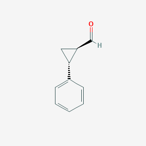 molecular formula C10H10O B2543568 trans-2-Phenylcyclopropanecarboxaldehyde CAS No. 34271-31-3; 82263-48-7