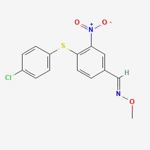 4-[(4-chlorophenyl)sulfanyl]-3-nitrobenzenecarbaldehyde O-methyloxime