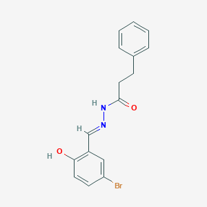 molecular formula C16H15BrN2O2 B2543581 N'-(5-bromo-2-hydroxybenzylidene)-3-phenylpropanohydrazide CAS No. 316138-90-6