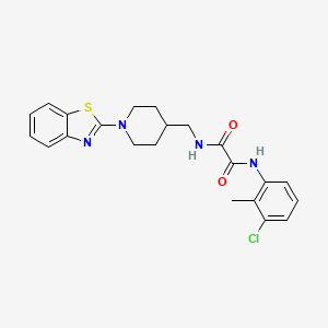 N1-((1-(benzo[d]thiazol-2-yl)piperidin-4-yl)methyl)-N2-(3-chloro-2-methylphenyl)oxalamide