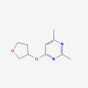 2,4-Dimethyl-6-(oxolan-3-yloxy)pyrimidine