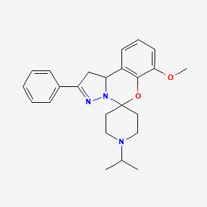 1'-Isopropyl-7-methoxy-2-phenyl-1,10b-dihydrospiro[benzo[e]pyrazolo[1,5-c][1,3]oxazine-5,4'-piperidine]