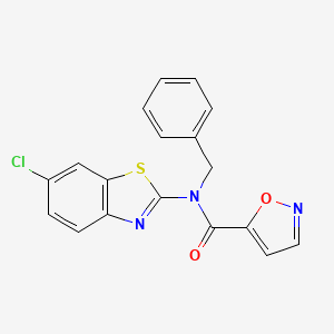 N-benzyl-N-(6-chlorobenzo[d]thiazol-2-yl)isoxazole-5-carboxamide