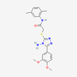 2-((4-amino-5-(3,4-dimethoxyphenyl)-4H-1,2,4-triazol-3-yl)thio)-N-(2,5-dimethylphenyl)acetamide