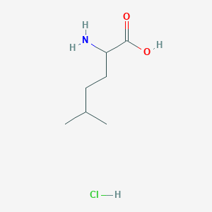 molecular formula C7H16ClNO2 B2543630 2-Amino-5-methylhexanoic acid hydrochloride CAS No. 1330286-49-1; 57224-44-9