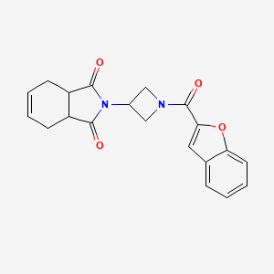 2-(1-(benzofuran-2-carbonyl)azetidin-3-yl)-3a,4,7,7a-tetrahydro-1H-isoindole-1,3(2H)-dione