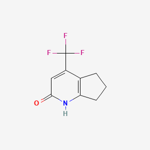 molecular formula C9H8F3NO B2543699 4-(三氟甲基)-1,5,6,7-四氢-2H-环戊并[b]吡啶-2-酮 CAS No. 184375-75-5