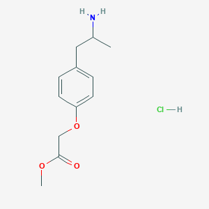 molecular formula C12H18ClNO3 B2543700 2-[4-(2-氨基丙基)苯氧基]乙酸甲酯；盐酸盐 CAS No. 114962-90-2