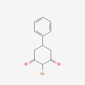 molecular formula C12H11BrO2 B2543708 2-Bromo-5-phenylcyclohexane-1,3-dione CAS No. 913718-17-9