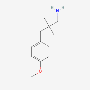 molecular formula C12H19NO B2543743 3-(4-Methoxyphenyl)-2,2-dimethylpropan-1-amine CAS No. 1266749-05-6
