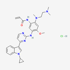 molecular formula C30H36ClN7O2 B2543745 HS-10296 hydrochloride CAS No. 2134096-03-8