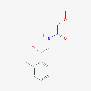 molecular formula C13H19NO3 B2543752 2-甲氧基-N-(2-甲氧基-2-(邻甲苯基)乙基)乙酰胺 CAS No. 1797892-28-4