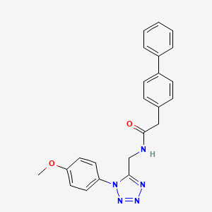 2-([1,1'-biphenyl]-4-yl)-N-((1-(4-methoxyphenyl)-1H-tetrazol-5-yl)methyl)acetamide