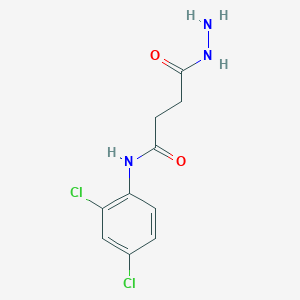 molecular formula C10H11Cl2N3O2 B2543764 N-(2,4-Dichlorophényl)-4-hydrazino-4-oxobutanamide CAS No. 328025-23-6