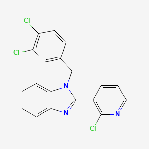 molecular formula C19H12Cl3N3 B2543806 2-(2-氯-3-吡啶基)-1-(3,4-二氯苄基)-1H-1,3-苯并咪唑 CAS No. 338411-21-5