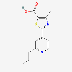 4-Methyl-2-(2-propylpyridin-4-yl)-1,3-thiazole-5-carboxylic acid