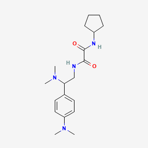 N1-cyclopentyl-N2-(2-(dimethylamino)-2-(4-(dimethylamino)phenyl)ethyl)oxalamide