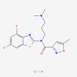 N-(4,6-difluorobenzo[d]thiazol-2-yl)-N-(3-(dimethylamino)propyl)-5-methylisoxazole-3-carboxamide hydrochloride