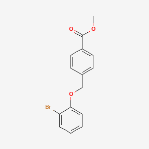 molecular formula C15H13BrO3 B2543846 Methyl 4-[(2-bromophenoxy)methyl]benzoate CAS No. 364739-81-1