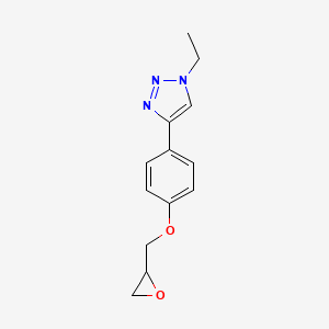 1-Ethyl-4-[4-(oxiran-2-ylmethoxy)phenyl]triazole