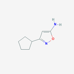 B2543858 3-Cyclopentyl-1,2-oxazol-5-amine CAS No. 1012879-78-5