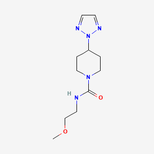 B2543859 N-(2-methoxyethyl)-4-(2H-1,2,3-triazol-2-yl)piperidine-1-carboxamide CAS No. 2198940-23-5